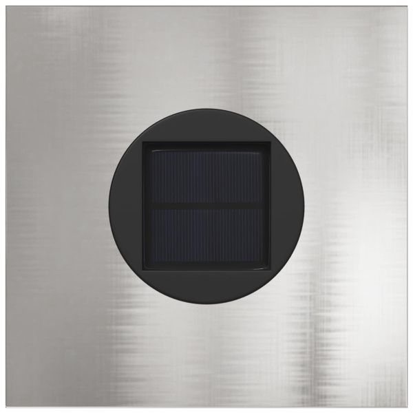 Соларна LED светлина за пътека 2 pcs Сребрист