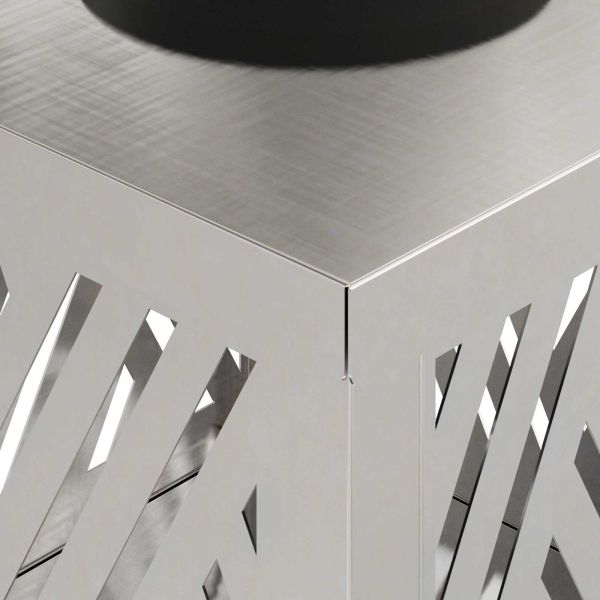 Соларна LED светлина за пътека 2 pcs Сребрист