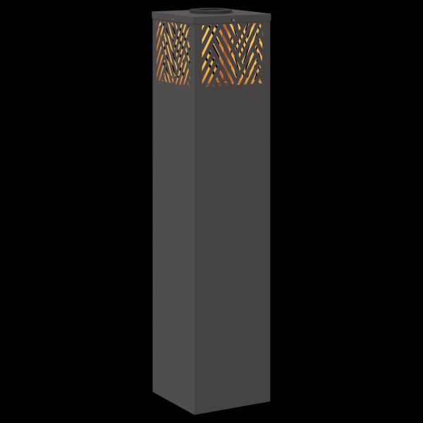 Соларна LED светлина за пътека 2 pcs Черно