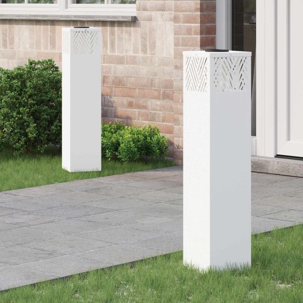 Соларна LED светлина за пътека 2 pcs Бяло