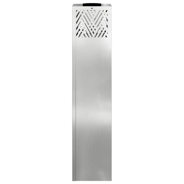 Соларна LED светлина за пътека 2 pcs Сребрист Галванизирана