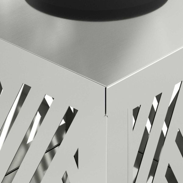 Соларна LED светлина за пътека 2 pcs Сребрист Галванизирана