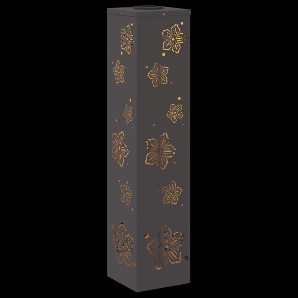 Соларна LED светлина за пътека 2 pcs Черно