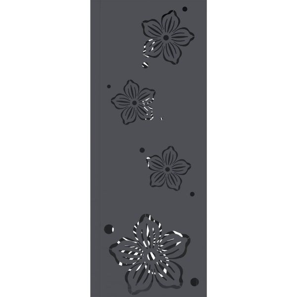 Соларна LED светлина за пътека 2 pcs Антрацит