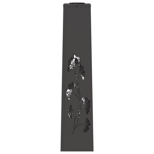 Соларна LED светлина за пътека 2 pcs Черно