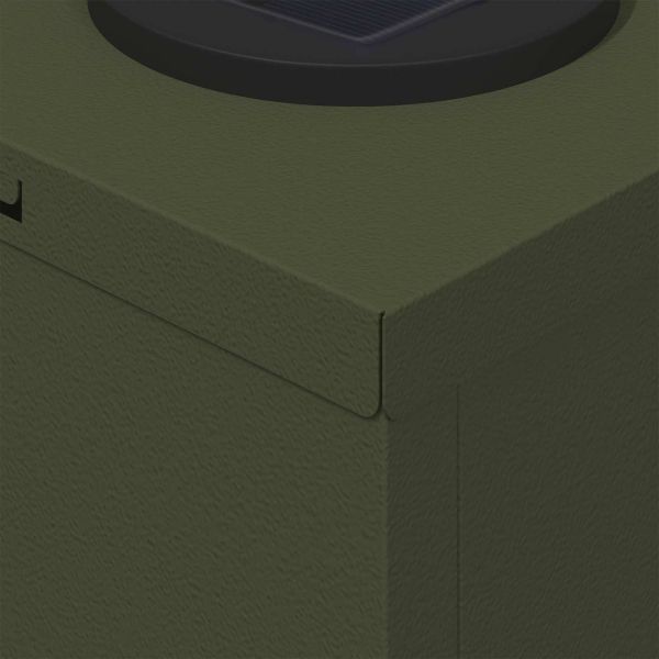 Соларна LED светлина за пътека 2 pcs Маслинено зелено