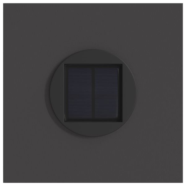Соларна LED светлина за пътека 2 pcs Черно