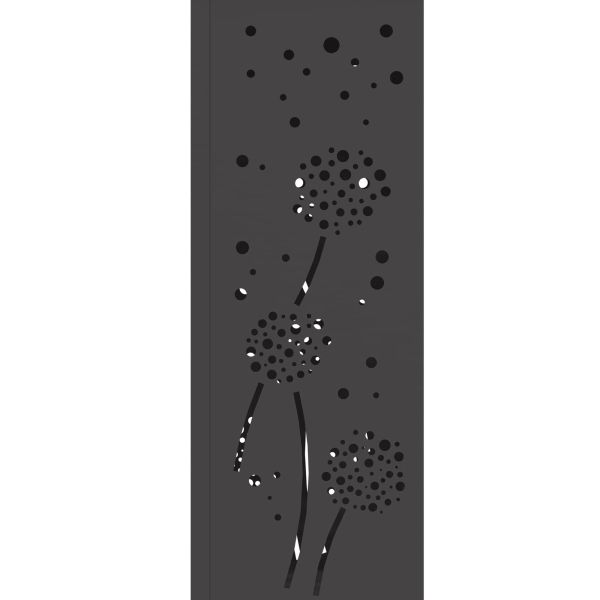 Соларна LED светлина за пътека 2 pcs Черно