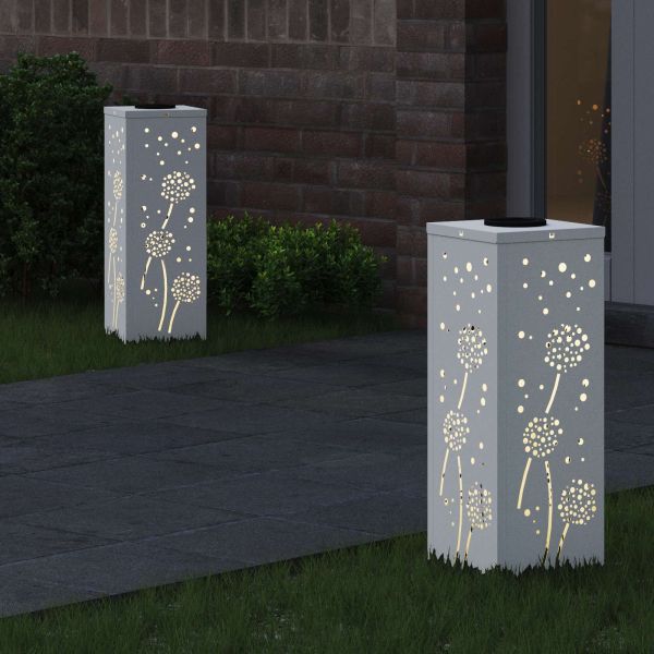 Соларна LED светлина за пътека 2 pcs Бяло