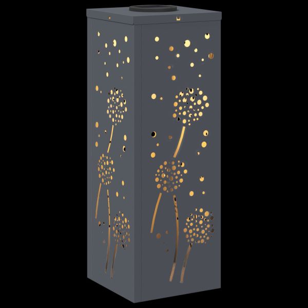 Соларна LED светлина за пътека 2 pcs Антрацит