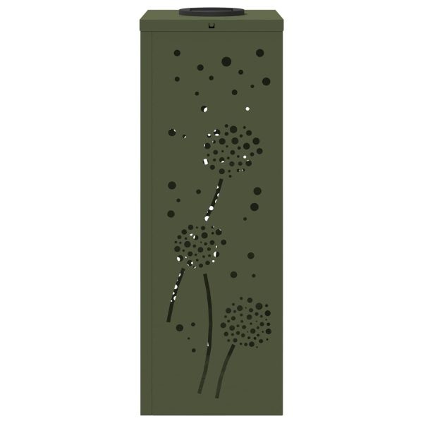 Соларна LED светлина за пътека 2 pcs Маслинено зелено