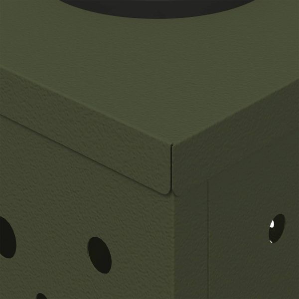 Соларна LED светлина за пътека 2 pcs Маслинено зелено