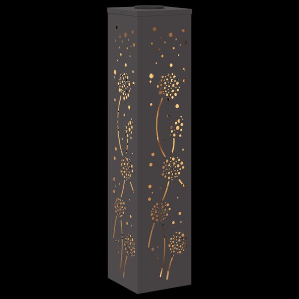 Соларна LED светлина за пътека 2 pcs Черно