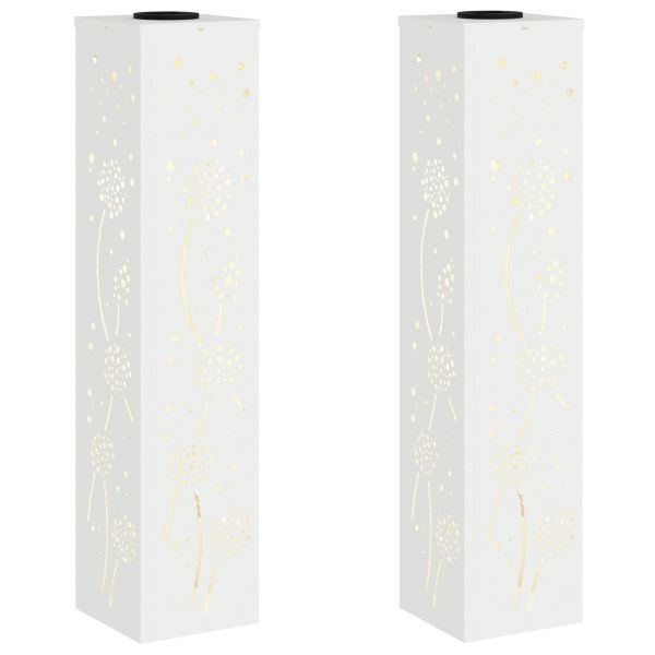 Соларна LED светлина за пътека 2 pcs Бяло