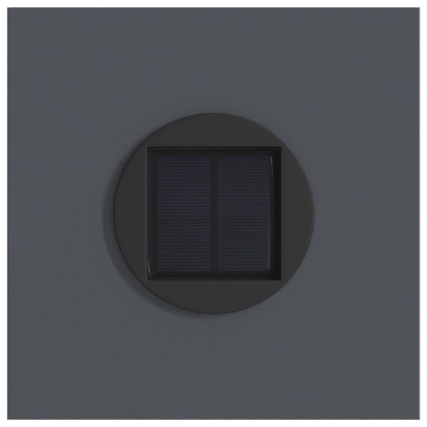 Соларна LED светлина за пътека 2 pcs Антрацит