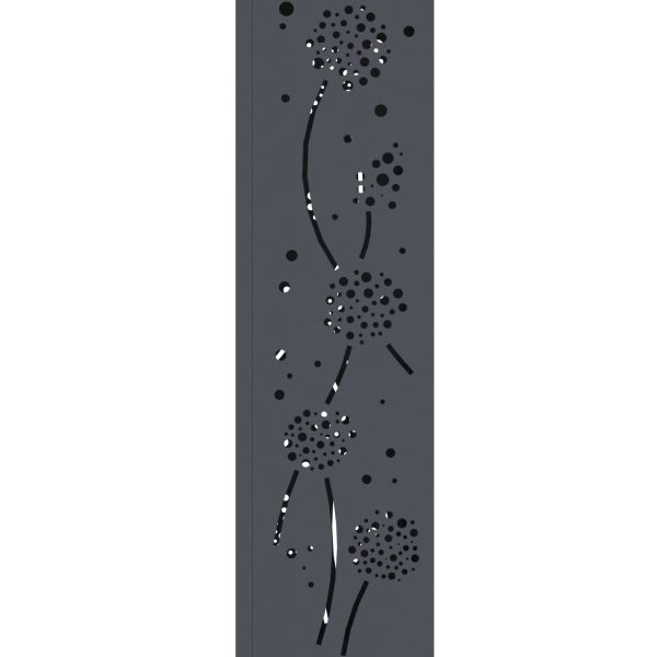 Соларна LED светлина за пътека 2 pcs Антрацит