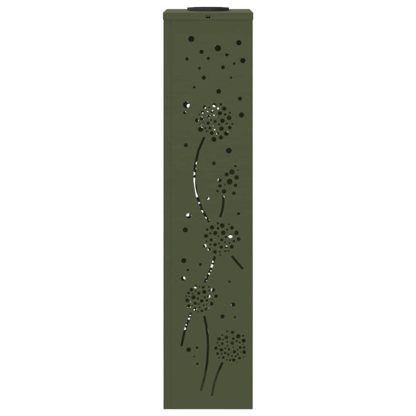 Соларна LED светлина за пътека 2 pcs Маслинено зелено