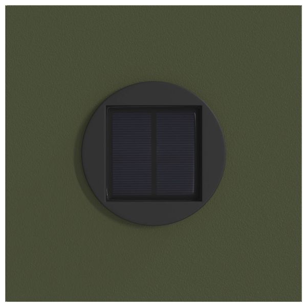 Соларна LED светлина за пътека 2 pcs Маслинено зелено