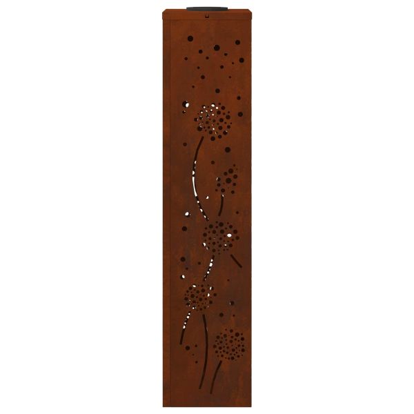 Соларна LED светлина за пътека 2 pcs Кортен стомана