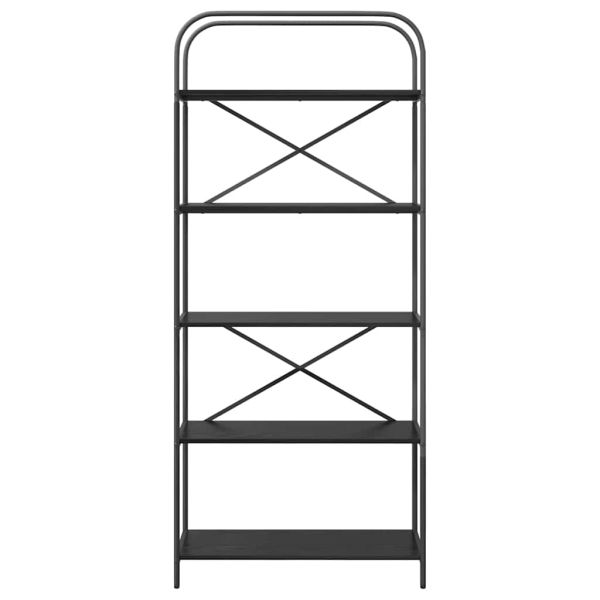 Рафт за книги Черния дъб 80 x 30 x 183 см Инженерно дърво