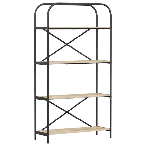 Рафт за книги Сонома дъб 80 x 30 x 146 см Инженерно дърво