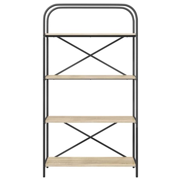 Рафт за книги Сонома дъб 80 x 30 x 146 см Инженерно дърво