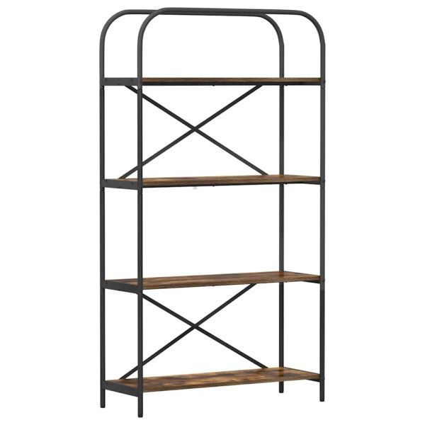 Рафт за книги Димян дъб 80 x 30 x 146 см Инженерно дърво