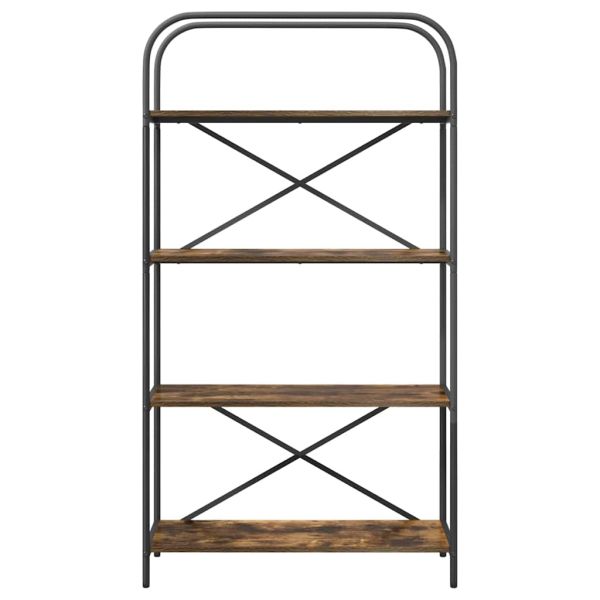 Рафт за книги Димян дъб 80 x 30 x 146 см Инженерно дърво