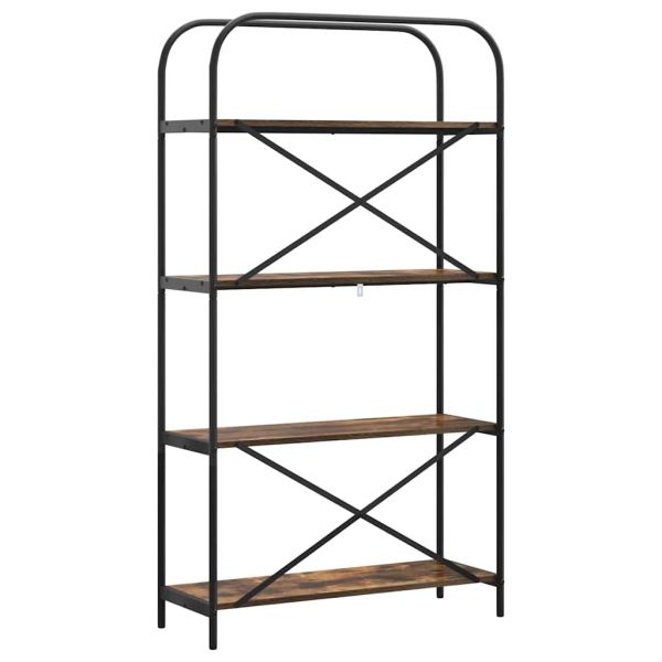 Рафт за книги Димян дъб 80 x 30 x 146 см Инженерно дърво