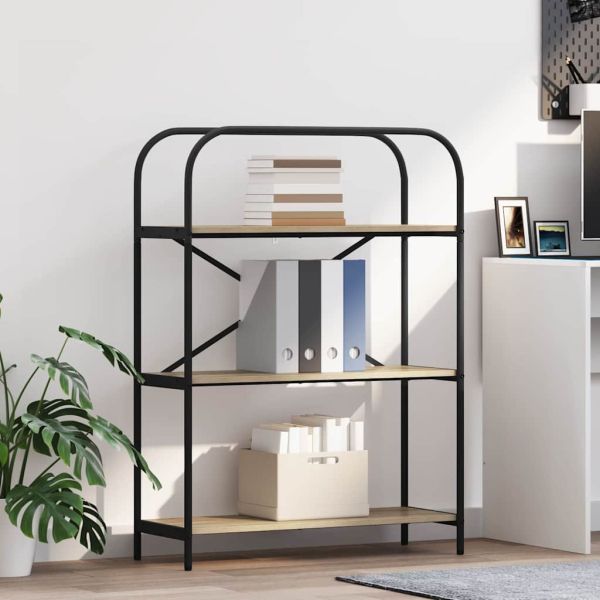 Рафт за книги Сонома дъб 80 x 30 x 109 см Инженерно дърво