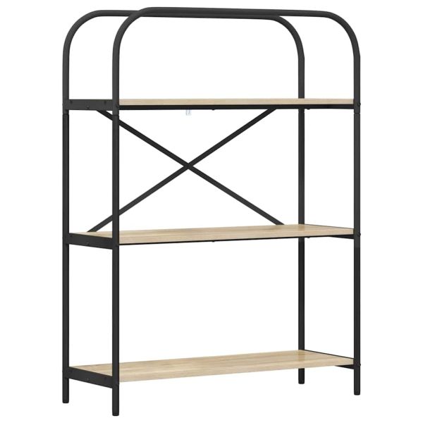 Рафт за книги Сонома дъб 80 x 30 x 109 см Инженерно дърво