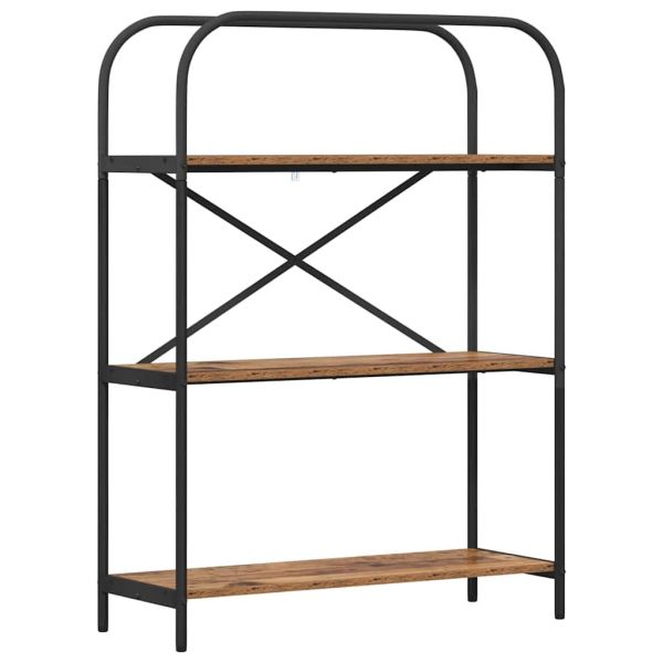 Рафт за книги Старо дърво 80 x 30 x 109 см Инженерно дърво