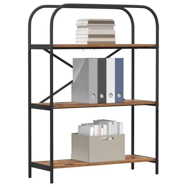 Рафт за книги Старо дърво 80 x 30 x 109 см Инженерно дърво