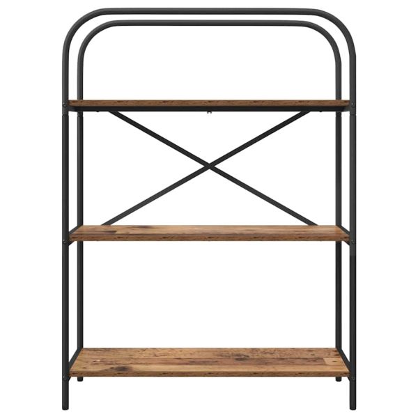 Рафт за книги Старо дърво 80 x 30 x 109 см Инженерно дърво