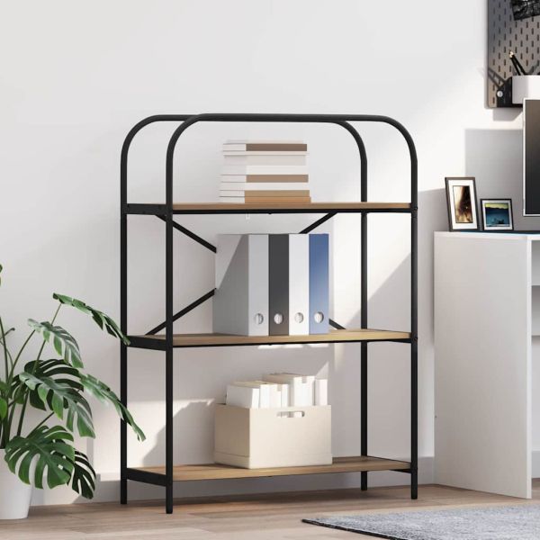 Рафт за книги Дъб 80 x 30 x 109 см Инженерно дърво