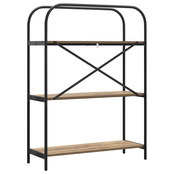 Рафт за книги Дъб 80 x 30 x 109 см Инженерно дърво