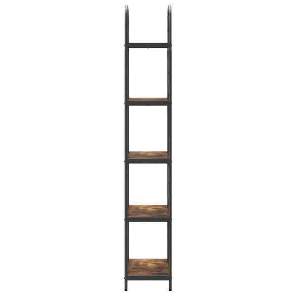 Рафт за книги Димян дъб 60 x 30 x 183 см Инженерно дърво