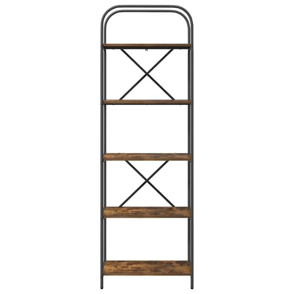 Рафт за книги Димян дъб 60 x 30 x 183 см Инженерно дърво