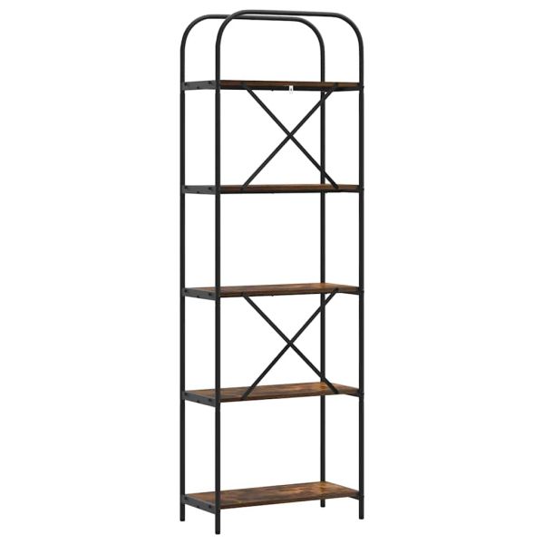 Рафт за книги Димян дъб 60 x 30 x 183 см Инженерно дърво