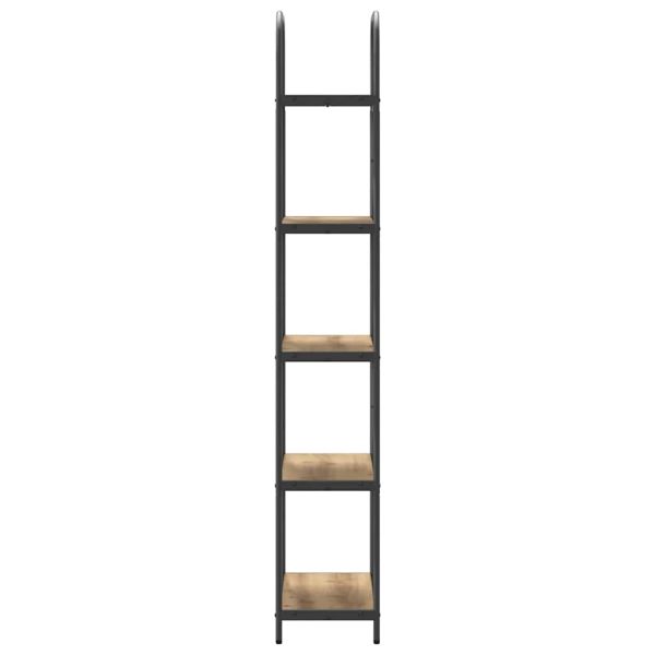 Рафт за книги Дъб 60 x 30 x 183 см Инженерно дърво