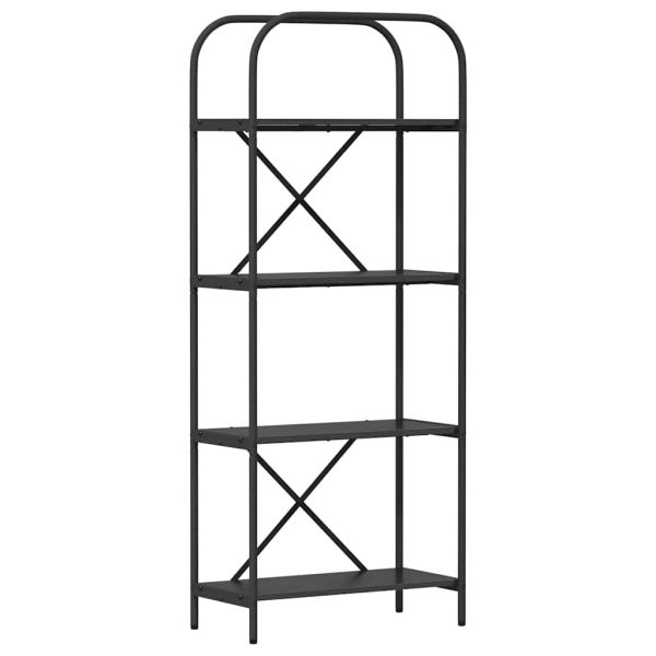 Рафт за книги Черния дъб 60 x 30 x 146 см Инженерно дърво