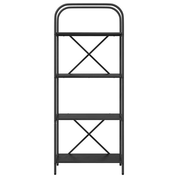 Рафт за книги Черния дъб 60 x 30 x 146 см Инженерно дърво