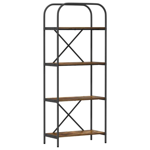 Рафт за книги Димян дъб 60 x 30 x 146 см Инженерно дърво