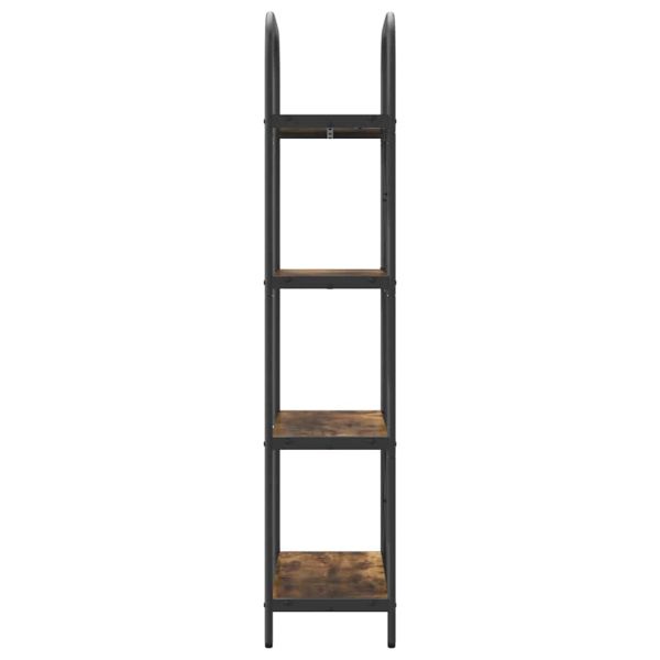 Рафт за книги Димян дъб 60 x 30 x 146 см Инженерно дърво