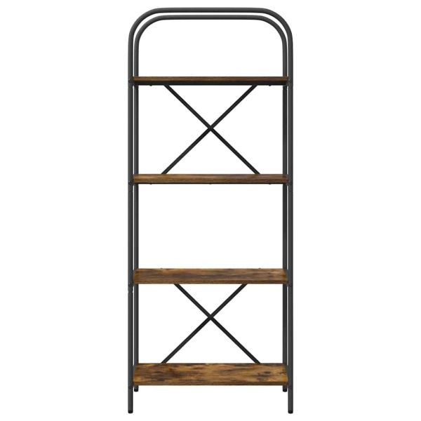 Рафт за книги Димян дъб 60 x 30 x 146 см Инженерно дърво