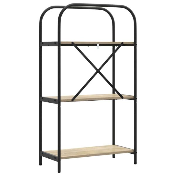 Рафт за книги Сонома дъб 60 x 30 x 109 см Инженерно дърво