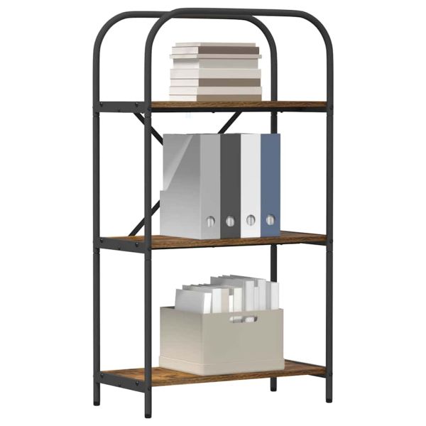 Рафт за книги Димян дъб 60 x 30 x 109 см Инженерно дърво