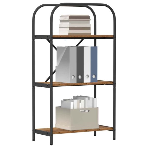 Рафт за книги Старо дърво 60 x 30 x 109 см Инженерно дърво