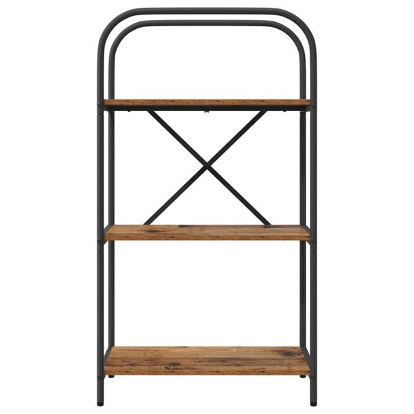 Рафт за книги Старо дърво 60 x 30 x 109 см Инженерно дърво