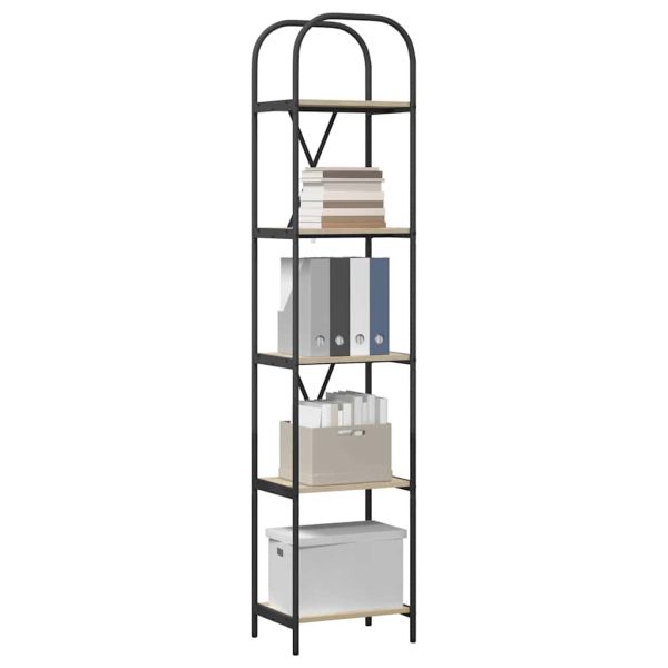 Рафт за книги Сонома дъб 40 x 30 x 183 см Инженерно дърво